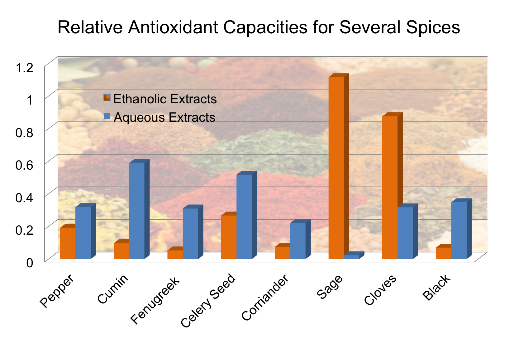 Relative Antioxidant Power of Spices
